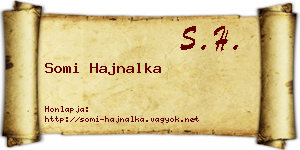 Somi Hajnalka névjegykártya