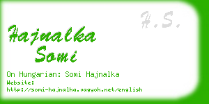 hajnalka somi business card